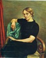 retrato de isa con vestido negro 1935 Giorgio de Chirico Surrealismo metafísico